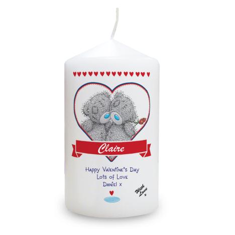 Personalised Me to You Bear Love Heart Couple Candle £12.99